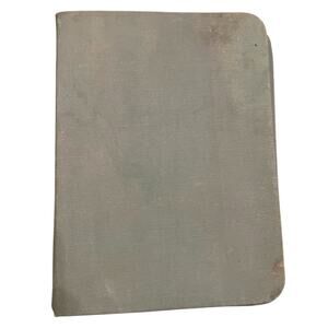 Vintage MCM Address Book Organizer Binder 3 Ring Gray Monogram